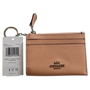 Coach NWT Blush Leather ID Wallet